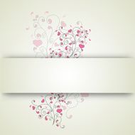 Hearts and swirls on a light background N30