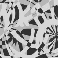 abstract gray wave line pattern with black background