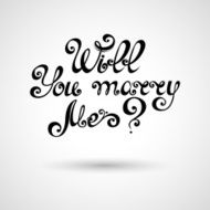 Inscription Will You Marry Me