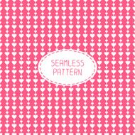 Romantic seamless pattern with hearts Beautiful vector illustration Background N4