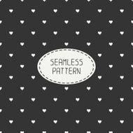 Romantic seamless pattern with hearts Beautiful vector illustration Background N5