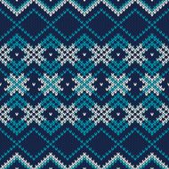 Seamless Knitted Pattern Festive and Fashionable Sweater Design N2