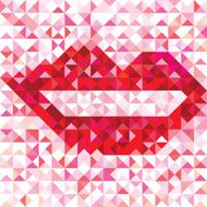 Love pattern of geometric lip