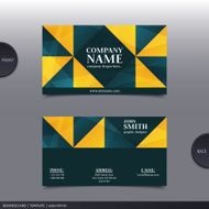 Abstract creative business card Vector N41