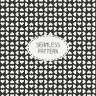 Romantic seamless pattern with hearts Beautiful vector illustration N8