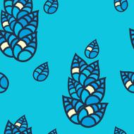 Colorful leaves seamless pattern N2