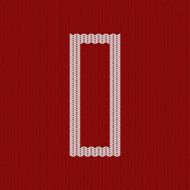 Vector modern red knitted texture N2