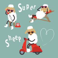 Sheep cartoon characters