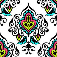 Luxury Damask seamless vector pattern floral
