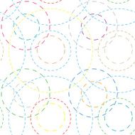 seamless background with colored rings vector illustration