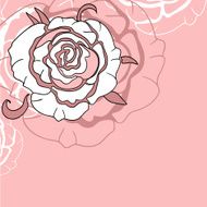 Abstract background with a rose (vector) N2