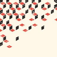 Abstract geometric retro background