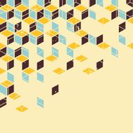 Abstract geometric retro background N2