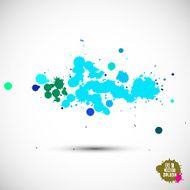 Modern painting abstract watercolor background - splashes