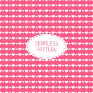 Romantic seamless pattern with hearts Beautiful vector illustration N9