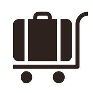 Baggage cart - travel icon N2