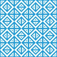 Geometric abstract blue and white pattern vector seamless texture