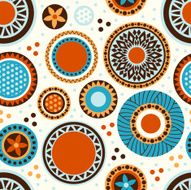 Seamless abstract background pattern with circles