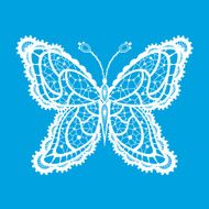 Lacy abstract butterfly