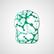 Abstract illustration on peaked cap N150