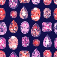 Hand drawn precious stones N5