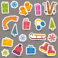 Christmas and winter icons
