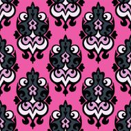 Abstract damask seamless vector