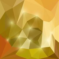 Abstract bright orange shining polygonal triangular background with glaring lights
