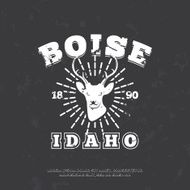 Boise Idaho grunge effect on separate layer