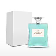 elegant perfume bottle with label and package box N15