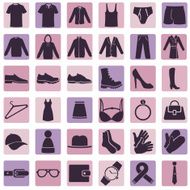 Vector Set of Wear Icons N6