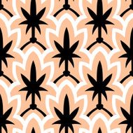Hand drawn art deco pattern