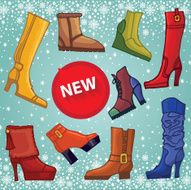 Fashionable colored women&#039;s shoes boots New