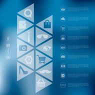fashion infographic with unfocused background N92