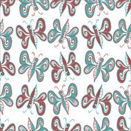 abstract butterfly pattern