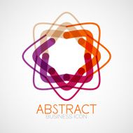 Symmetric abstract geometric shape N205