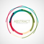 Symmetric abstract geometric shape N207