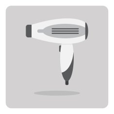 Vector of flat icon hair dryer