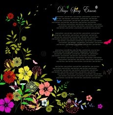 Beauty Flower spring background for you design with text N2