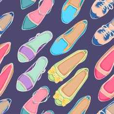 Seamless background with shoes N2