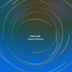 Vector abstract lines on a colored background N6