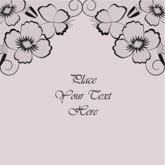 Vintage vector abstract background with black lace N3