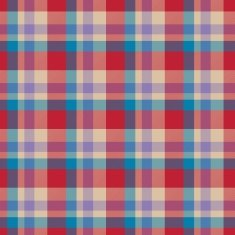 Red blue beige seamless tartan cloth pattern N2