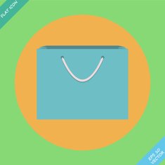 Shopping Bag Icon - vector illustration