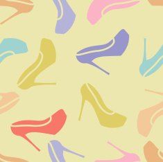 woman shoes pattern seamless