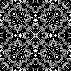 Vector Seamless Monochrome Abstract Pattern N18
