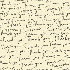 Hand-drawn Thank you seamless pattern Vector N2