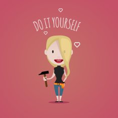 DIY Girl Illustation N10