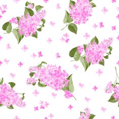 Seamless lilac pattern N5