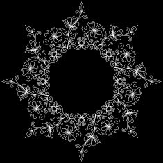 vector doodle pattern of spirals swirls and flowers N10